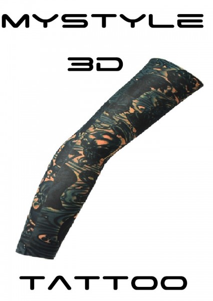 Maneca tatuata 3D Print - Imita un tatuaj real 100% - Body art tattoo maneca V2