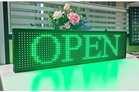 Panou Led de Exterior Programabil/Reclama Luminoasa 100x40 VERDE - Img 4