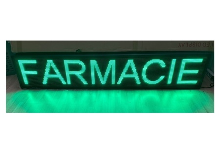 Panou Led de Exterior Programabil/Reclama Luminoasa 100x40 VERDE ideala pentru FARMACIE - Img 7