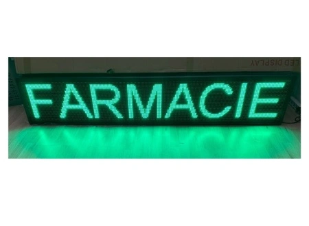 Panou Led de Exterior Programabil/Reclama Luminoasa 100x40 VERDE ideala pentru FARMACIE - Img 7