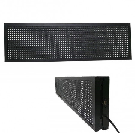 Panou Led de Exterior Programabil/Reclama Luminoasa 135x40 ALB - Img 4