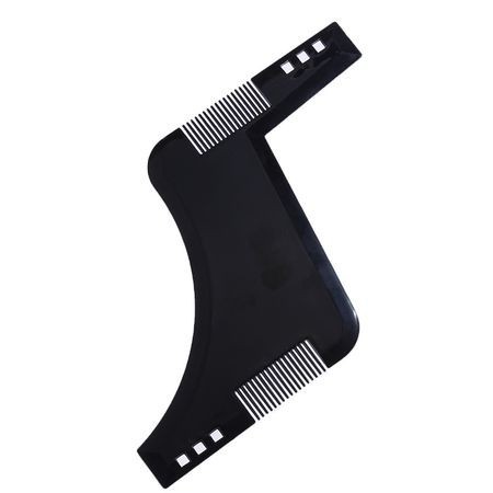 Pieptene Contur Barba &amp; Mustata PRO / Sablon pentru Barba &amp; Mustata ca la Salon Negru