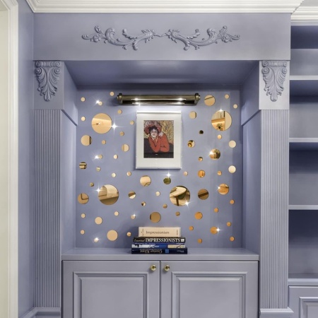 Set Oglinzi Design 3D GOLD ROUND - Oglinzi Decorative Acrilice Luxury Home 30 buc/set - Img 2