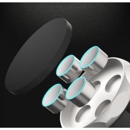 Suport auto magnetic de culoare argintie pentru telefoane mobile, prindere la ventilatie - Img 3