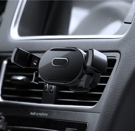 Suport de telefon prindere in ventilatie EASY ONE TOUCH NEGRU - Img 4