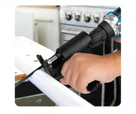ADAPTOR DE FIERASTRAU LANCE PENTRU BORMASINA ELECTRICA, MULTIFUNCTIONAL, PORTABIL, CU 3 LAME - Img 5