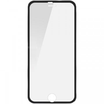 Folie de sticla Apple iPhone 5/5S/SE, Elegance Luxury cu rama metalica Black - Img 3