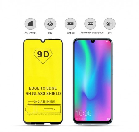 Folie de sticla Huawei P SMART 2019, 9D FULL GLUE Negru - Img 3