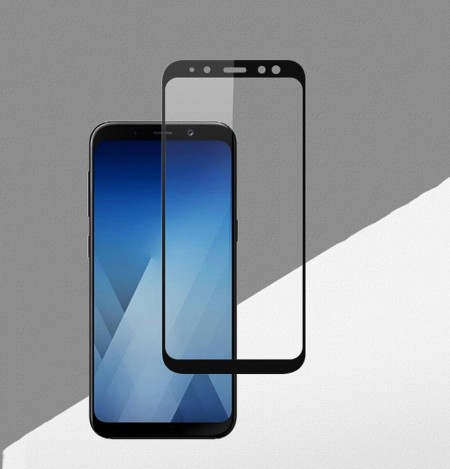 Folie de sticla Samsung Galaxy A7 2018, 10D FULL GLUE Negru - Img 3