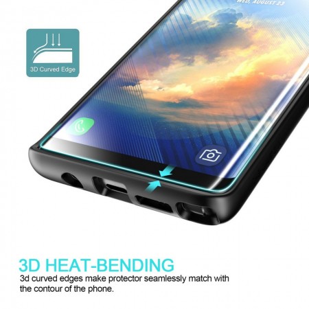 Folie de sticla Samsung Galaxy Note 8, Privacy Glass, folie securizata duritate 9H - Img 2