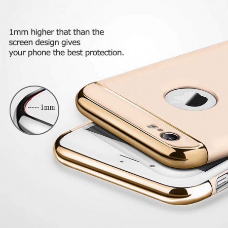 Husa Apple iPhone 6/6S , Elegance Luxury 3in1 Ring Gold - Img 5