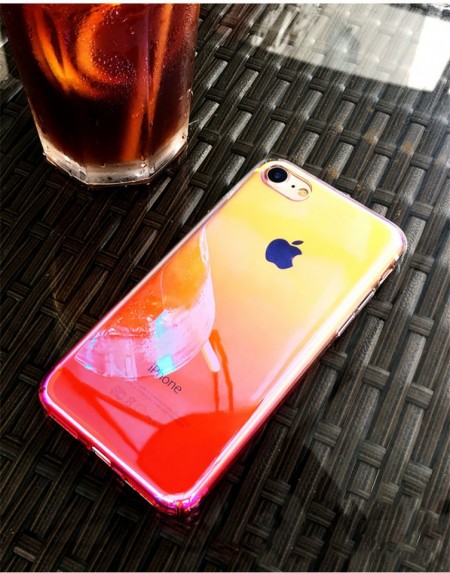 Husa Apple iPhone 8, Gradient Color Cameleon Roz / Pink - Img 4