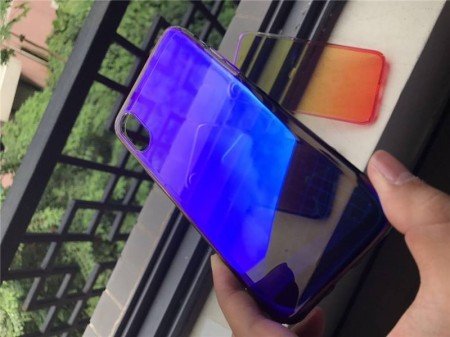 Husa Apple iPhone 8 Plus, Gradient Color Cameleon Albastru-Galben - Img 4