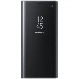 Husa de protectie Clear View Standing pentru Samsung Galaxy Note 8 - Black