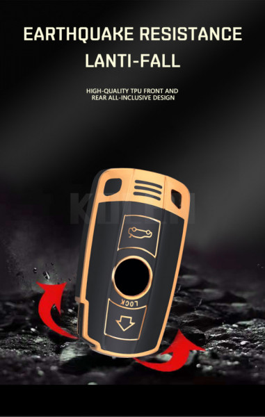 Husa de protectie premium pentru cheie auto compatibila cu BMW E60 E61 E70 E81 E87 E90 E91 E92 X1 X5 X3 1 3 5 6 Z4 - Img 6