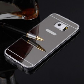 Husa Samsung Galaxy S6 Edge, Elegance Luxury tip oglinda Silver - Img 2