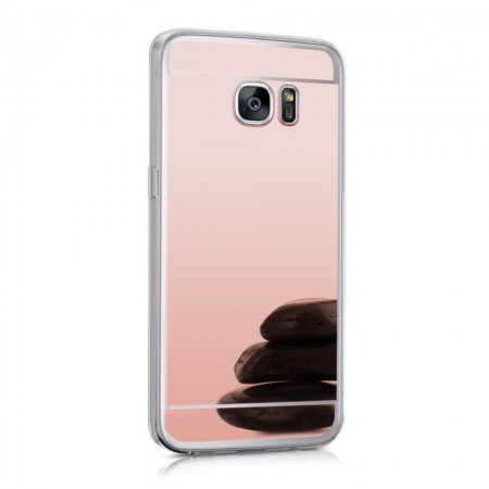 Husa Samsung Galaxy S7 Edge, Elegance Luxury tip oglinda Rose-Gold - Img 2