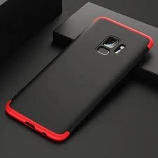 Husa Samsung Galaxy S9, FullBody 360° 3in1 Negru-Rosu - Img 4