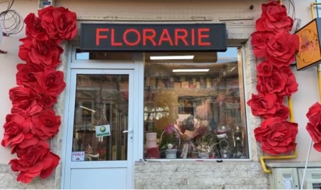 Panou Led de Exterior Programabil/Reclama Luminoasa 100x40 ROSU ideala pentru FLORARIE - Img 2