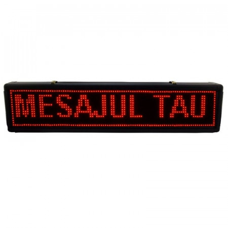Panou Led de Exterior Programabil/Reclama Luminoasa Fata Dubla 100x40 ROSU