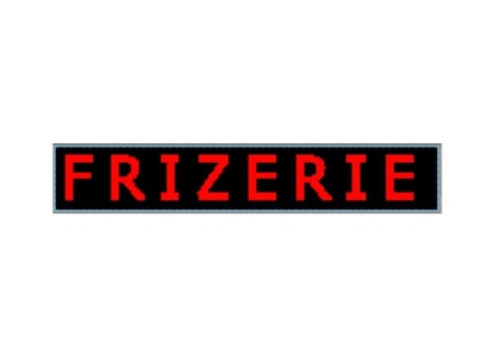 Panou Led de Exterior Programabil WIFI /Reclama Luminoasa 100x20 Text Rosu pentru FRIZERIE