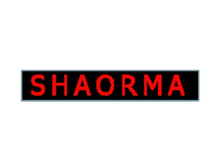 Panou Led de Exterior Programabil WIFI - Reclama Luminoasa 100x20cm Text Rosu SHAORMA
