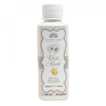 Parfum de rufe White Musk cu arome de Ambra, Lamaie, Lemn oriental, Oriental mosc, Trandafiri, 200ml, 40 de spalari - Img 2