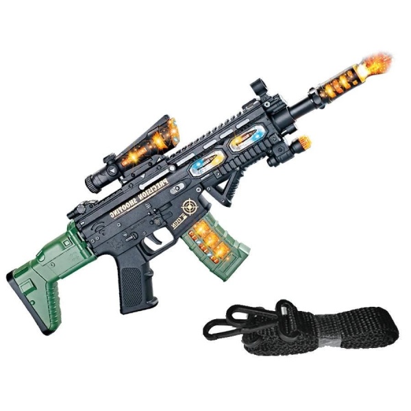 Pistol mitraliera 3D FORCE de jucarie cu sunete, vibratii si lumini, cadoul perfect pentru copii - Img 4