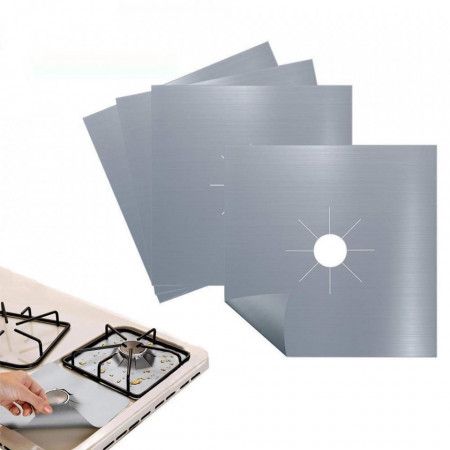Set 4 Folii de Protectie Premium pentru Plita si Aragaz SILVER - Img 4