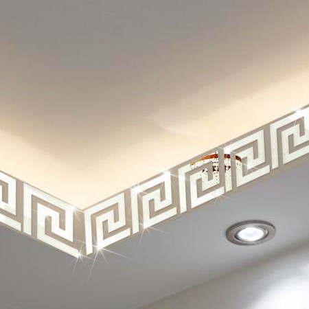 Set Oglinzi Design Versace - Oglinzi Decorative Acrilice Silver Plated - Luxury Home 10 bucati/set