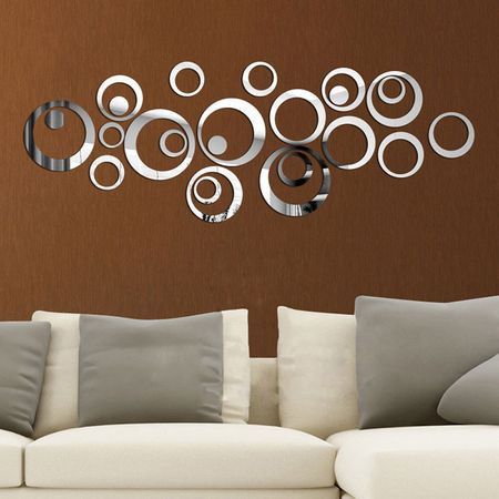 Set Oglinzi Design Modern - Oglinzi Decorative Acrilice Cristal - Diamant - Luxury Home 24 bucati/set