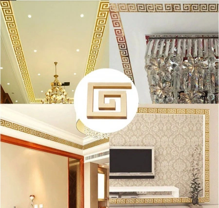 Set Oglinzi Design Versace - Oglinzi Decorative Acrilice Gold Plated - Luxury Home 10 bucati/set