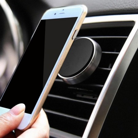 Suport auto magnetic de culoare neagra pentru telefoane mobile, prindere la ventilatie - Img 6