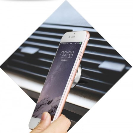 Suport auto magnetic gold pentru telefoane mobile, prindere la ventilatie ! - Img 7