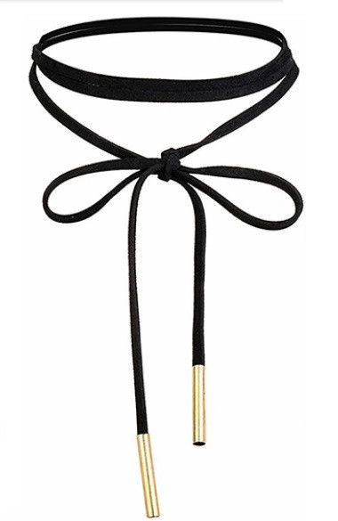 Choker Fashion Black Snur - Colier elegant pentru gat - Black Delux