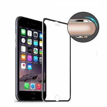 Folie de sticla Apple iPhone 5/5S/SE, Elegance Luxury cu rama metalica Black - Img 4