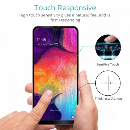Folie de sticla Samsung Galaxy A20e, 5D FULL GLUE Negru - Img 6