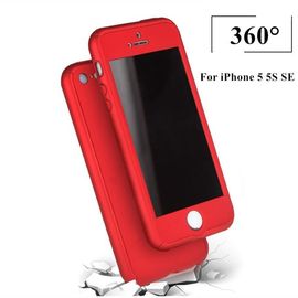Husa Apple iPhone 5/5S/SE, FullBody Red, acoperire completa 360 grade cu folie de sticla gratis - Img 3