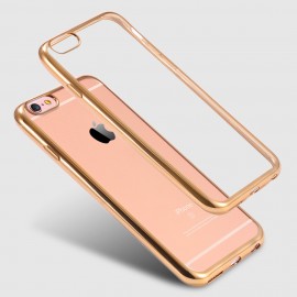 Husa Apple iPhone 6/6S, placata Auriu (ELECTROPLATING GOLD) - Img 3