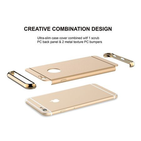 Husa Apple iPhone 7 Plus, Elegance Luxury 3in1 Gold - Img 2