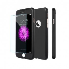 Husa Apple iPhone 8, FullBody Elegance Luxury iPaky Black, acoperire completa 360 grade cu folie de sticla gratis - Img 2