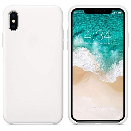 Husa Apple iPhone X, silicon slim antisoc Alb - Img 3