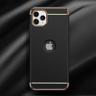 Husa compatibila cu Apple iPhone 12, Elegance Luxury 3in1 Black - Img 5