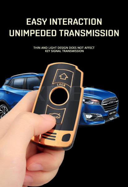 Husa de protectie premium pentru cheie auto compatibila cu BMW E60 E61 E70 E81 E87 E90 E91 E92 X1 X5 X3 1 3 5 6 Z4 - Img 7