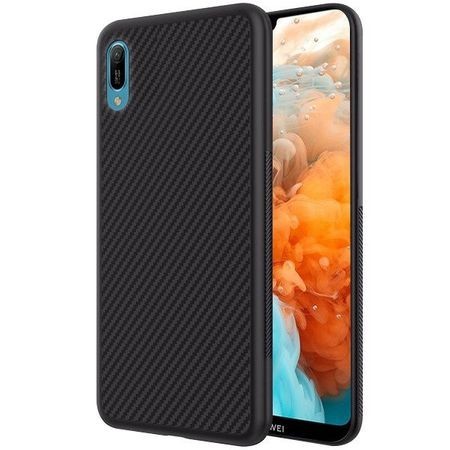 Husa pentru Huawei Y6 2019, Perfect Fit, cu insertii de carbon, negru - Img 2