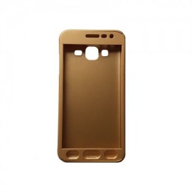 Husa Samsung Galaxy J3 2017, FullBody Elegance Luxury Gold, acoperire completa 360 grade cu folie de sticla gratis - Img 3
