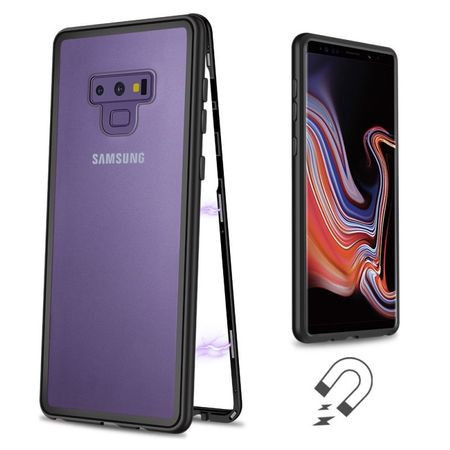 Husa Samsung Galaxy Note 9 Magnetica cu spate din sticla securizata si folie privacy pentru ecran, Perfect Fit - Img 4