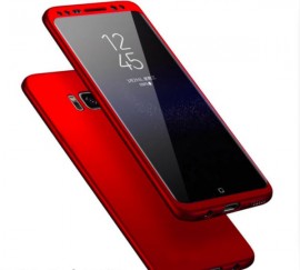 Husa Samsung Galaxy S8 Plus, FullBody Elegance Luxury Red, acoperire completa 360 grade cu folie de protectie gratis - Img 3