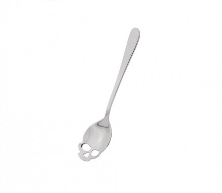 Lingurita in forma de craniu pentru zahar, inghetata, bomboane, SILVER, MyStyle®