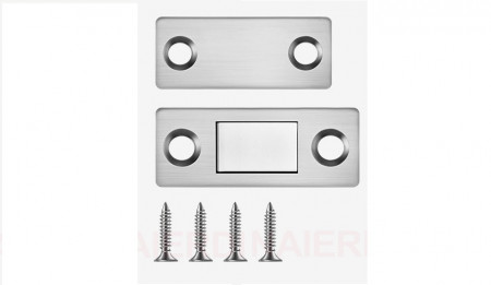 Magnet puternic neodim dreptunghiular cu incuietoare magnetica pentru mobila + suruburi de fixare
